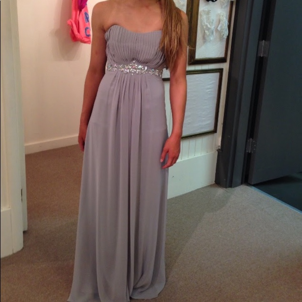 May Queen Grey Prom Dress